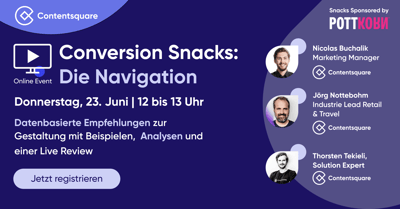 Conversion Snacks: Die Navigation optimieren. Mit Analysen, Empfehlungen und Inspiration zur Gestaltung einer conversionstarken Navigation